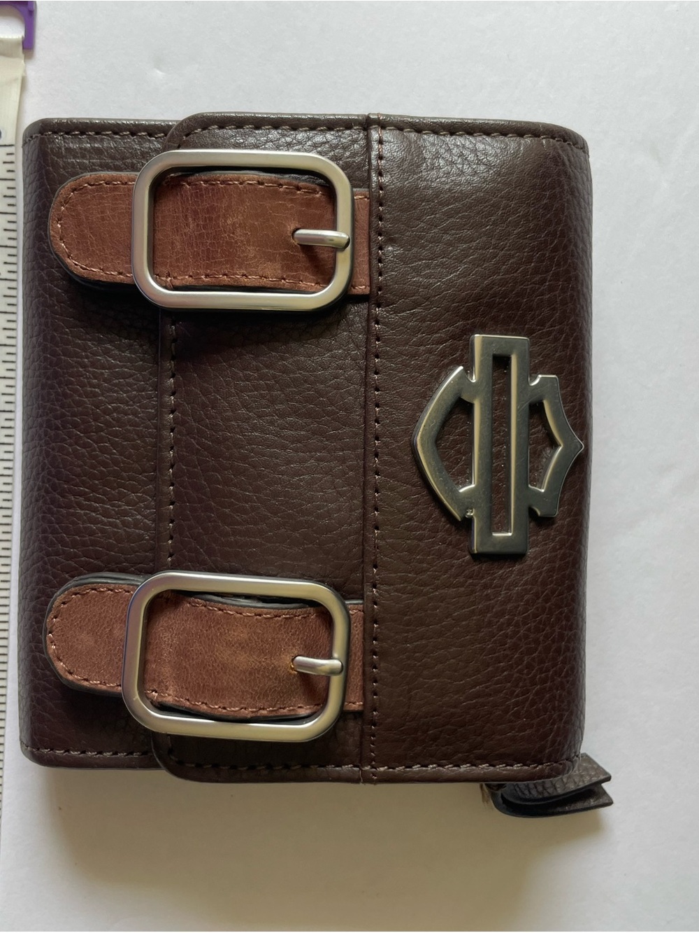Women’s Harley Davidson brown buckle wallet. NWT.